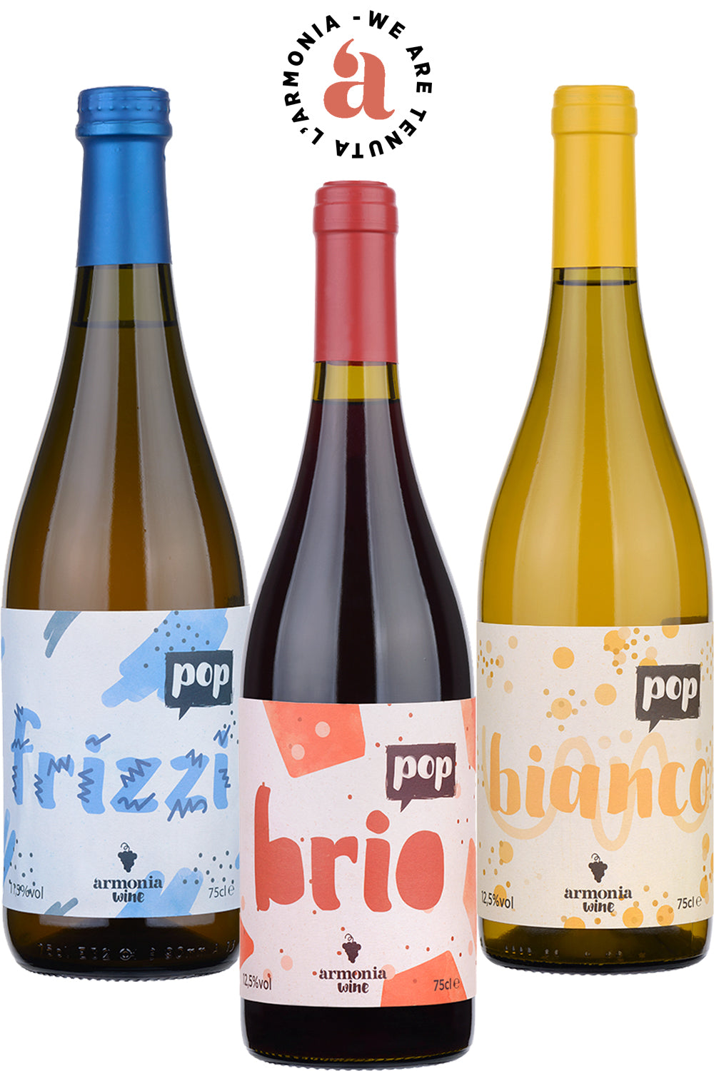 Natural Wine Selection Box - Tenuta L'Armonia: Frizzi Pop, Bianco Pop ...