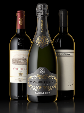 Box Fascia Premium - Edizione Regalo - Ornellaia, Franciacorta Riserva Annamaria Clementi, Gorgona Rosso